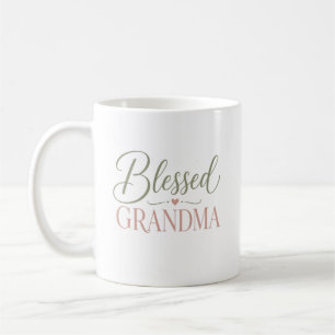 Blessed Grandma Elegant Script Gift Coffee Mug