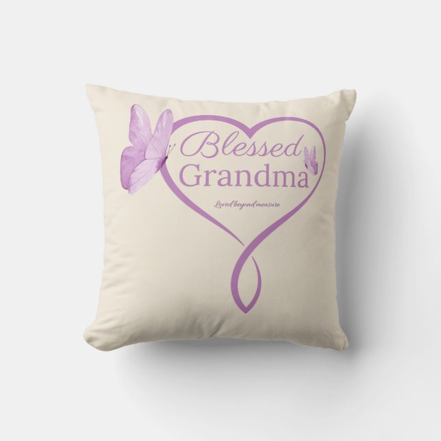 Blessed Grandma Pillow – Christian Gift (Front)