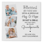 Blessed Grandparents Modern 3 Photo Collage