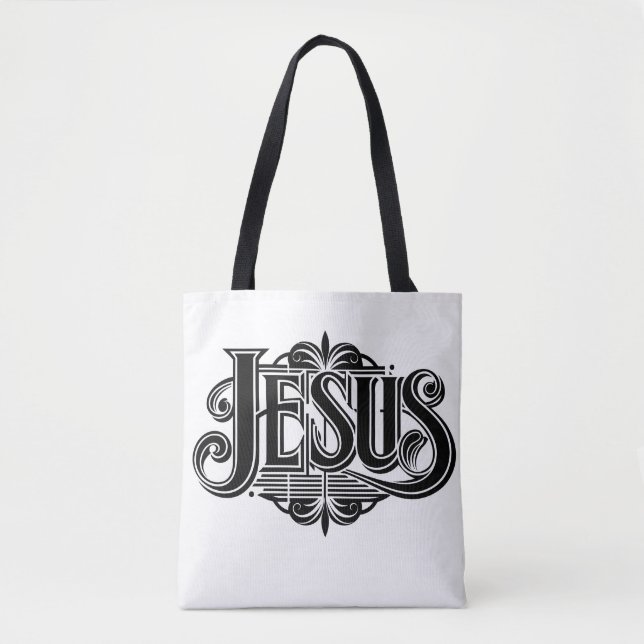 Blessed  Grateful for God's Favour Tote Bag (Front)