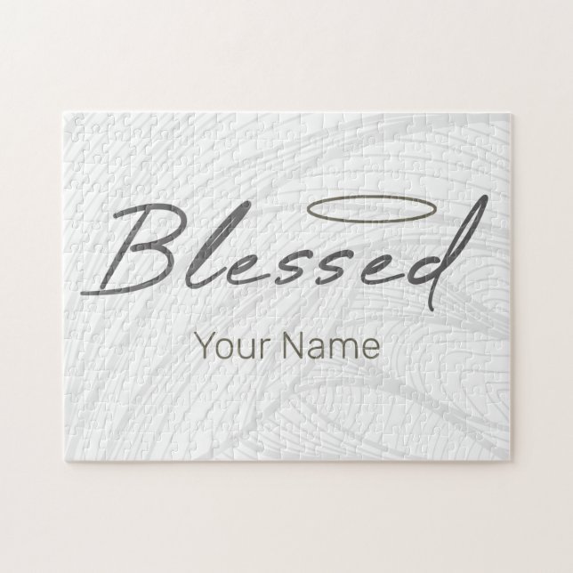 Blessed Halo Religious Design For Christian Gift Jigsaw Puzzle (Horizontal)