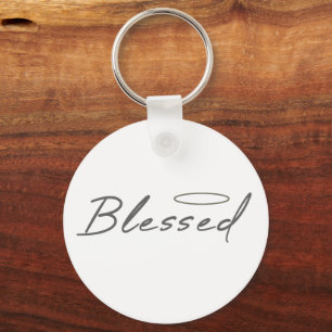 Blessed Halo Religious Design For Christian Gift Keychain