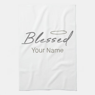 Blessed Halo Religious Design For Christian Gift Kitchen Towel