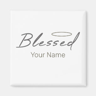 Blessed Halo Religious Design For Christian Gift Magnet