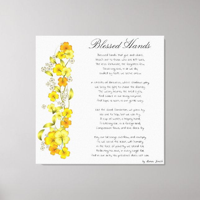 Blessed Hands Canvas Print (Front)