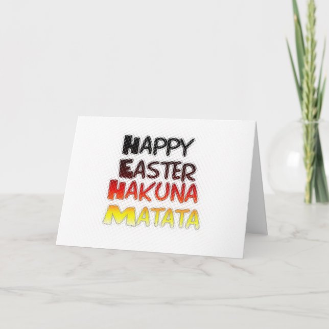 Blessed Happy Easter Hakuna Matata Holiday Season (Front)