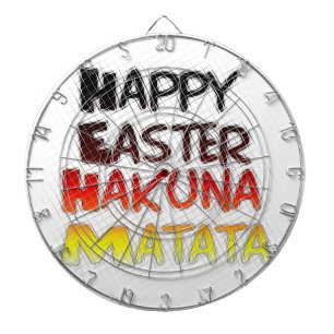 Blessed Happy Easter Hakuna Matata Holiday Season Dartboard