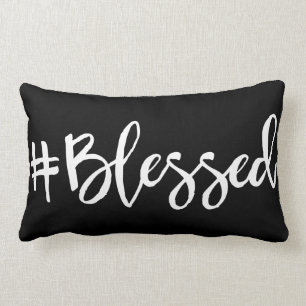 Blessed Hashtag Lumbar Pillow