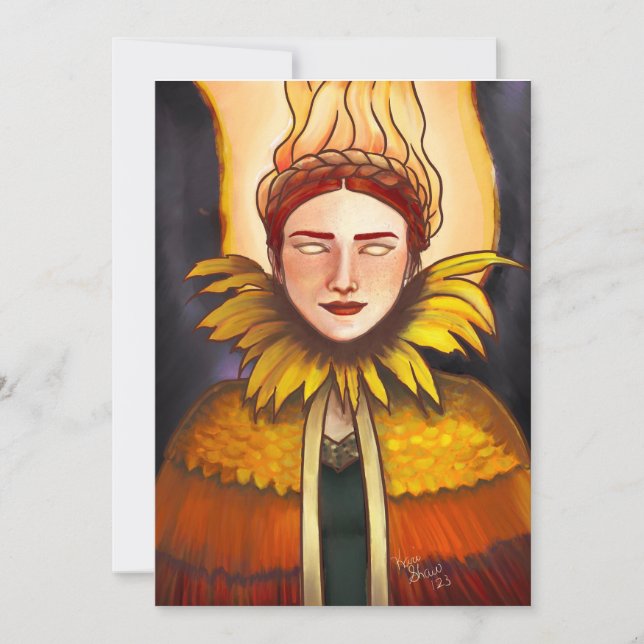 Blessed Imbolc! Holiday Card (Front)