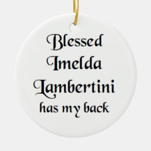 blessed imelda lambertini coffee mug ceramic ornament