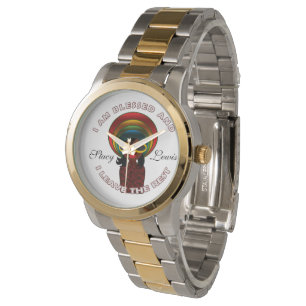 Blessed Inspirational Sayings Quotes Personalize Watch