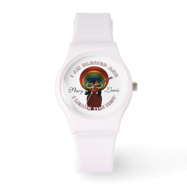 Blessed Inspirational Thankful Grateful Custom Watch (Front)