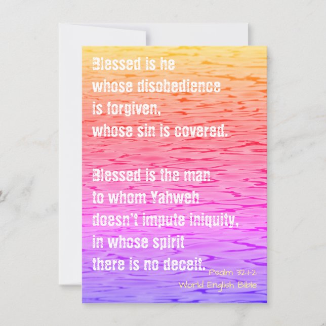 Blessed Is He - Card (Front)