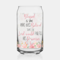 Blessed Is She Pink Bible Verse