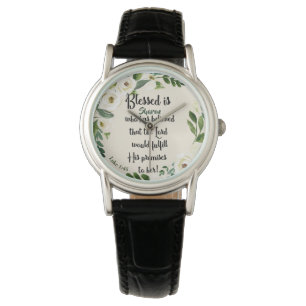 Blessed Is She Who Believed Name Christian  Watch