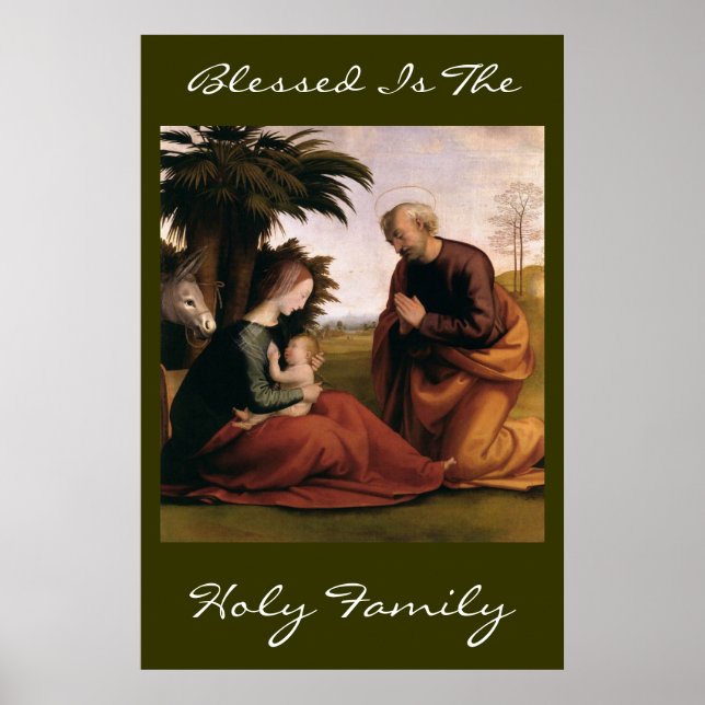 blessed is the holy family poster (Front)