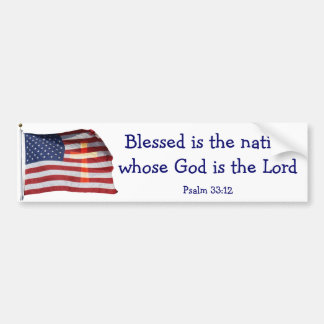 Blessed is the nation Bumper Sticker