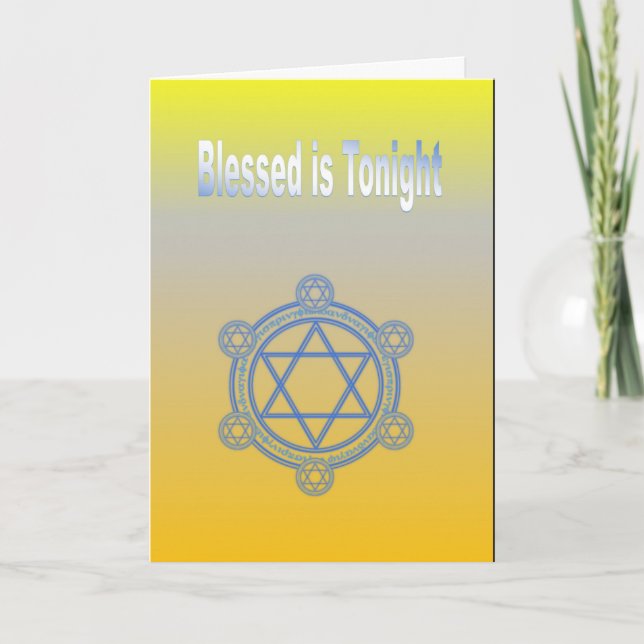 Blessed is Tonight Card (Front)