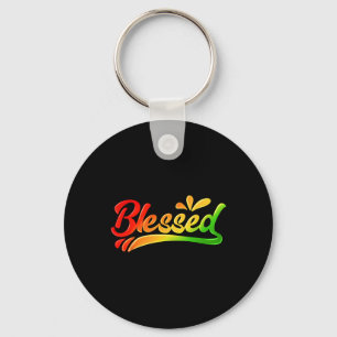 Blessed Juneteenth Shirt African American Women Me Keychain