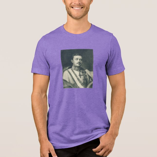 Blessed Karl of Austria Tri-Blend Shirt (Front)
