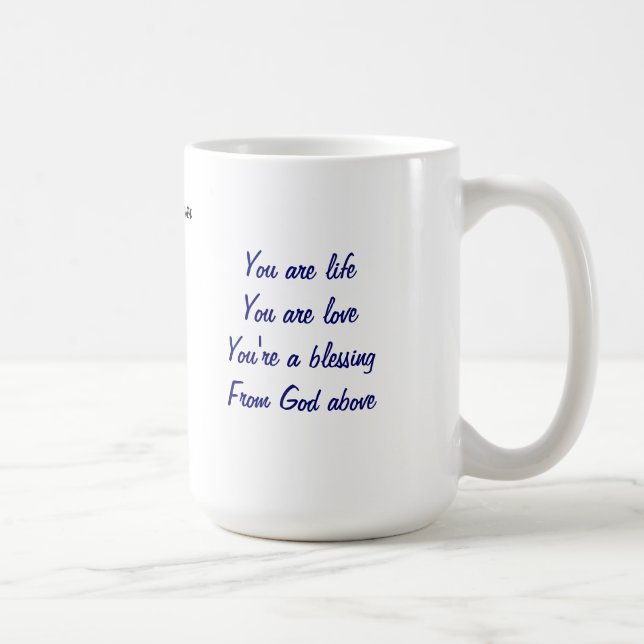 blessed life at easter coffee mugs (Right)