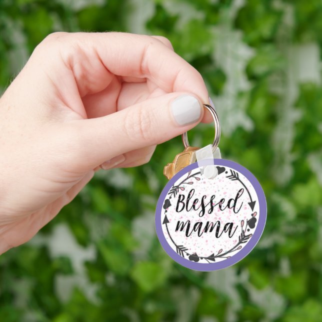 Blessed Mama Keychain (Hand)