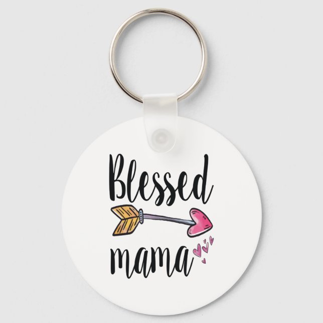 Blessed Mama Keychain (Front)