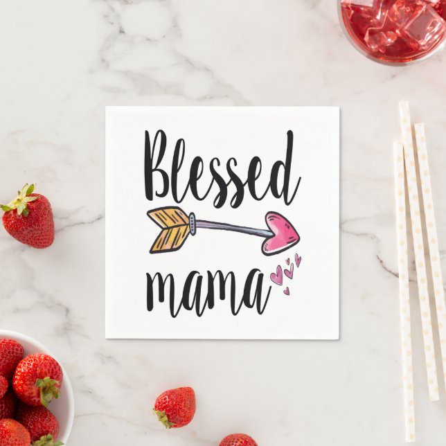 Blessed Mama Mother's Day Napkin (Insitu)