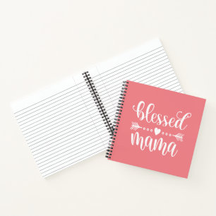 Blessed Mama Mother's Day Quote   Notebook