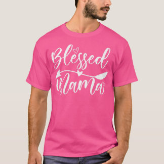 Blessed Mama One Thankful Mama Fall Thanksgiving C T-Shirt