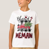 Blessed Memaw Red-plaid Christmas