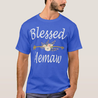 Blessed Memaw T Shirt Cute Mothers Day Gift Idea