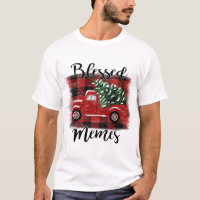 Blessed Memes Red Truck Vintage Christmas Tree