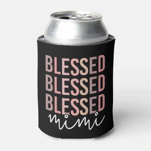 Blessed Mimi | Gifts for Mimi Grandma Can Cooler (Can Front)