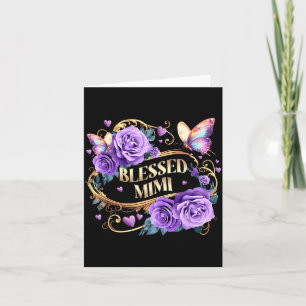 Blessed Mimi Shirt For Women Lavender Rose Card