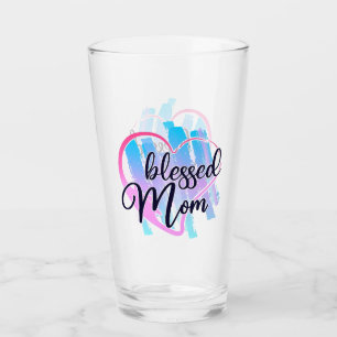 Blessed Mom Glass