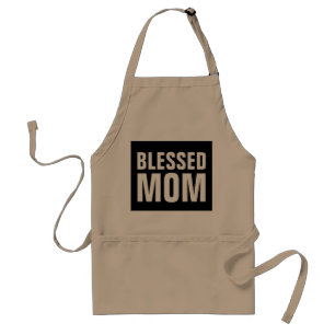 BLESSED MOM Kitchen Aprons