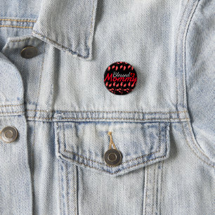 Blessed mom mama mother mommy, personalize 1 inch round button
