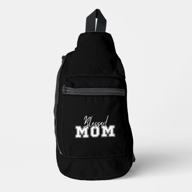 Blessed Mom Mothers Day Gift Sling Bag (Front)