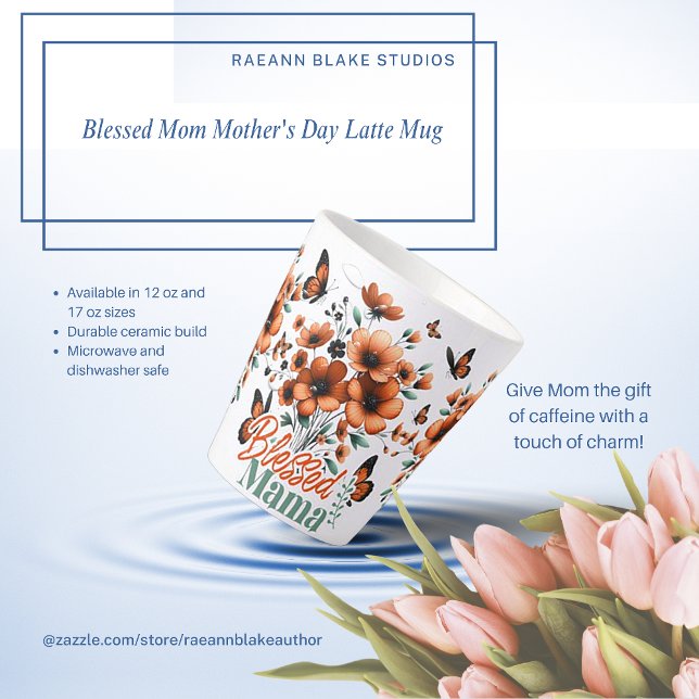 Blessed Mom Mother's Day Latte Mug (Creator Uploaded)