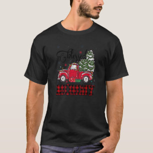 Blessed Mommy  Christmas Family Lights Truck Red T T-Shirt