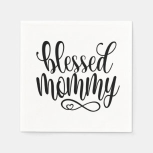 Blessed Mommy Mother's Day Quote   Paper Napkin