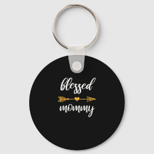 Blessed Mommy Shirt Mom Women Family Matching Than Keychain