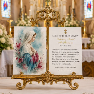 Blessed Mother Marian Holy Matrimony Favour