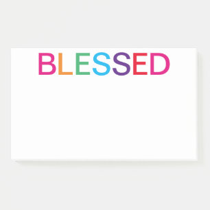 Blessed Multi Coloured Post-it Notes