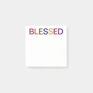 Blessed Multi Coloured Post-it Notes