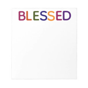 Blessed Multicolored 5.5 x 6 Notepad