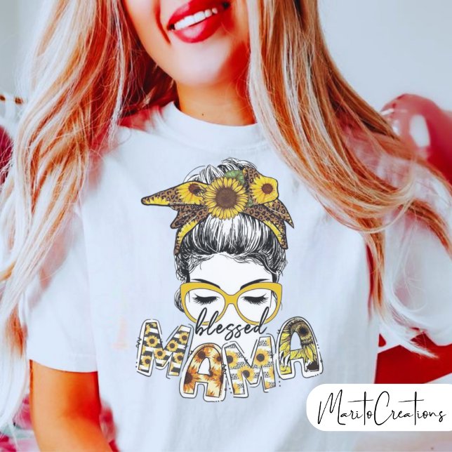  blessed mum t-shirt to celebrate mother's day (Creator Uploaded)