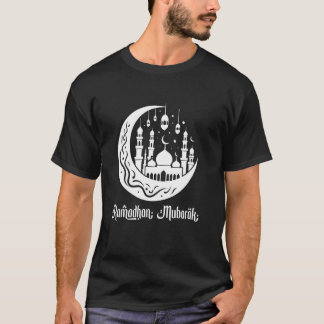 Blessed Muslim Happy Ramadan 2025 Celebration Mosq T-Shirt