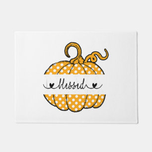 Blessed Nana Pumpkin Art Thanksgiving Halloween Doormat